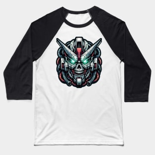 Biomech Skull S01 D69 Baseball T-Shirt